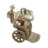 Sterling Silver Traditional Carriage Driver Charm Pendant Vintage c1970