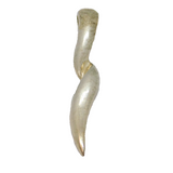 Sterling Silver Twist Form Long Drop Pendant Contemporary c1990s