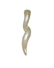 Sterling Silver Twist Form Long Drop Pendant Contemporary c1990s