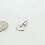 Sterling Silver & Colourful Enamel Sailing Yacht Charm Vintage c1970