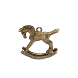 Sterling Silver Rocking Horse Charm Pendant Vintage c1970