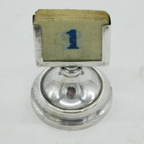 Edwardian Sterling Silver Desk Calendar Antique 1907 London