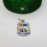 Sterling Silver Llangollen Enamel Charm Pendant Vintage c1970