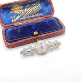 Victorian Sterling Silver Maltese Cross Sweetheart Brooch 1897 Chester Antique