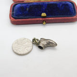 Sterling Silver Boot Charm Pendant Vintage c1970