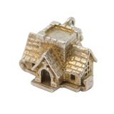 Sterling Silver Opening Church Charm Pendant Vintage c1970