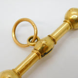 19th Century French 18ct Gold Star Pattern Watch Key Fob Antique c1860s