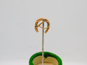 Edwardian 9ct Yellow Gold Lucky Horseshoe Stick Pin Antique c1910