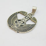Sterling Silver Egyptian Style Ankh Pendant Vintage c1970
