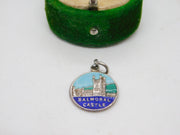 Sterling Silver Enamel Balmoral Castle Charm Pendant Vintage c1970