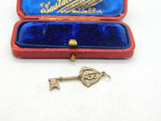 Sterling Silver Lucky 18th Birthday Key Charm Pendant Vintage c1970