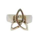 Sterling Silver Celtic Design Band Ring Vintage c1970 Size K