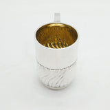 Victorian Art Nouveau Sterling Silver Christening Mug Antique 1891 Edinburgh