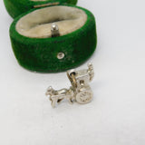 Sterling Silver Horse & Carriage Charm Pendant Vintage c1970