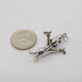 Sterling Silver Donald Duck Charm Pendant Vintage c1970s