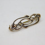 Sterling Silver Celtic Knot Studio Brooch Pin Contemporary c1990
