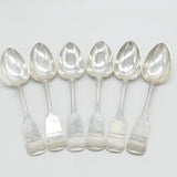19th Century German White Metal Serving Spoon Set Antique c1880 T.F Gohler