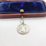Sterling Silver St Christopher Travel Charm Pendant Vintage c1970