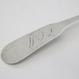18th Century North American Pseudo-Irish Sterling Silver Mustard Spoon Antique