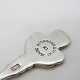 Irish Sterling Silver Shamrock Terminal Souvenir Spoon Vintage 1965 Dublin