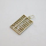 Sterling Silver Abacus Charm Pendant Vintage c1970s