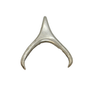 Sterling Silver Studio Style Contemporary Wishbone Pendant Vintage c1970