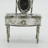 19th Century Dutch Sterling Silver Dolls House Dressing Table Antique c1880