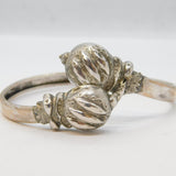 Victorian Sterling Silver Etruscan Style Cuff Bangle Antique c1880s