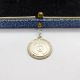 Sterling Silver Lady in Profile Possibly Virgo Charm Pendant Vintage c1970