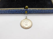Sterling Silver Lady in Profile Possibly Virgo Charm Pendant Vintage c1970