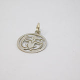 Sterling Silver Cut Out Aquarius Horoscope Charm Pendant Vintage c1970