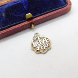 Sterling Silver I Love You Charm Pendant Vintage c1970