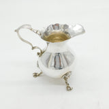 Edwardian Sterling Silver Lion Mask Baluster Cream Jug Antique 1903 London