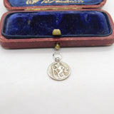 Sterling Silver St Christopher Travel Charm Pendant Vintage c1970