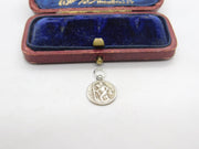 Sterling Silver St Christopher Travel Charm Pendant Vintage c1970