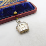 Sterling Silver Home with Heart Charm Pendant Vintage c1970