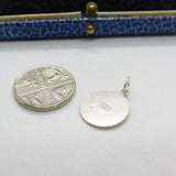 Sterling Silver St Christopher Saint of Travel Charm Pendant Vintage c1970