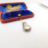 Sterling Silver Maracas Charm Pendant Vintage c1970