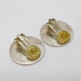 Georg Jensen Sterling Silver Danish Clip-On Earrings Vintage 409 Torun