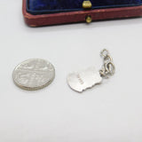 Sterling Silver & Enamel Canterbury Shield Charm Pendant Vintage c1970