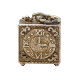 Sterling Silver Nuvo Opening Alarm Clock Charm Pendant Vintage c1970s