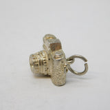 Sterling Silver Film Camera Charm Pendant Vintage c1970