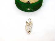 Sterling Silver Harp Charm Pendant Vintage c1970