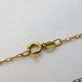 9ct Yellow Gold Essential Cable Link Chain Necklace Vintage 58cm Length