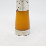 Edwardian Sterling Silver & Block Amber Cheroot Holder Antique 1905