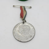 King George V & Queen Mary White Metal Silver Jubilee Medal Antique 1935