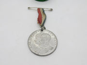 King George V & Queen Mary White Metal Silver Jubilee Medal Antique 1935