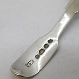 Victorian Sterling Silver Fiddle Pattern Tea Caddy Spoon Antique 1846 London