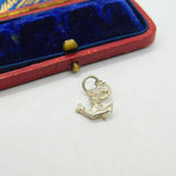 Sterling Silver Anchor Of Hope Mariners Charm Pendant Vintage c1970