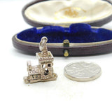 Sterling Silver Openable Marriage in a Church Charm Pendant Vintage c1970